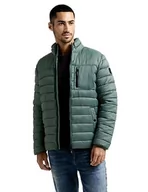 Kurtki męskie - Street One MEN Męska kurtka pikowana, Ash Green, 3XL - miniaturka - grafika 1