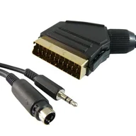 Pozostałe akcesoria sieciowe - Przyłącze wtyk SCART (EURO) na wtyk SVHS 4pin + wtyk Jack 3.5mm stereo BEGLI 10m - miniaturka - grafika 1