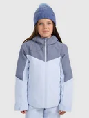 Kurtki i płaszcze dla dziewczynek - 4F Kurtka narciarska membrana 5000 dziewczęca - niebieska 146 (10-11 lat) - miniaturka - grafika 1