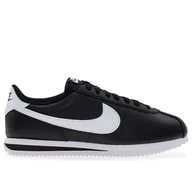 Buty sportowe męskie - Buty męskie Nike Cortez Leather DM4044-001 - czarne - miniaturka - grafika 1