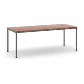 Stoły - B2B Partner Stół do jadalni 2000 x 800 mm, blat czereśnia, nogi ciemnoszare 555710 - miniaturka - grafika 1