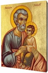 Ikona święty Józef - Ikony i obrazy sakralne Ikona święty Józef - Ikony i obrazy sakralne - miniaturka - grafika 1