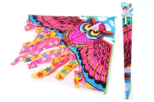 Duży Latawiec Dla Dzieci Kolorowa Sowa Edu 98cm - Zabawki i gry sportowe - miniaturka - grafika 1