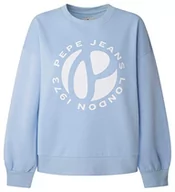 Swetry damskie - Pepe Jeans Sweter damski Wyllile, Niebieska (Bay), XL - miniaturka - grafika 1