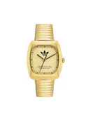 Zegarki męskie - adidas Originals Zegarek Retro Wave One AOSY24024 Złoty - miniaturka - grafika 1