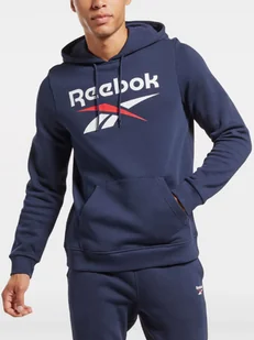 Bluza męska z kapturem Reebok Identity Big 100050291 M Granatowa (4066751080711) - Bluzy męskie - miniaturka - grafika 1