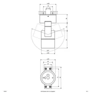Lampy sufitowe - EVN 635001 spot sufitowy, IP54 okrągły biały - miniaturka - grafika 1