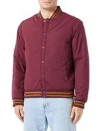 Kurtki męskie - Bestseller A/S Jjwarrior College Bomber kurtka męska, Port Royale/Detail:with Tippings, L - miniaturka - grafika 1