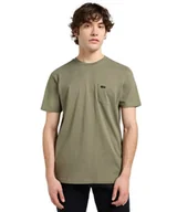 Koszulki męskie - t-shirt uomo lee 112370424 pocket tee mercantile green - miniaturka - grafika 1