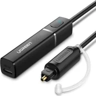 Transmitery FM - UGREEN Transmiter Bluetooth 4.2 ze złączem optycznym / Toslink, aptX (czarny) UGR199BLK - miniaturka - grafika 1