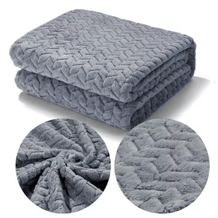 Koc 200 x 220 Mikrofibra Tłoczony Ardea Jodełka 13 - Koce - miniaturka - grafika 1