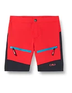 Spodenki damskie - CMP Chłopięce dziecko rozciągliwe poliestrowe bermudy szorty spodnie, ogień, 110 cm - miniaturka - grafika 1