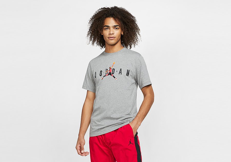 Nike Air Jordan Aj85 Crew Tee Carbon Heather