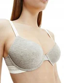 Biustonosze - Calvin Klein Damski Biustonosz Szary Z Logo 70A A5F - miniaturka - grafika 1