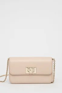 Furla torebka skórzana 1927 Soft MIni kolor różowy - Torebki damskie - miniaturka - grafika 1