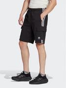 Spodenki damskie - adidas Szorty sportowe Adicolor Classics 3-Stripes Cargo Shorts IA6334 Czarny Regular Fit - miniaturka - grafika 1