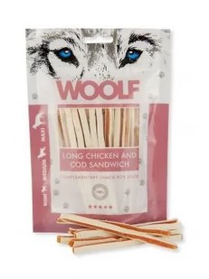 Woolf Soft Chicken And Cod Sandwich Long - Suplementy i witaminy dla psów - miniaturka - grafika 1