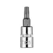 Bity - Końcówka TORX TX25 na nasadce 1/4", krótka 37mm NEO TOOLS 10-325 - miniaturka - grafika 1