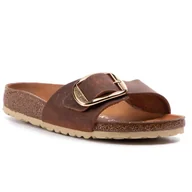 Klapki i japonki damskie - Klapki BIRKENSTOCK - Madrid Big Buckle 1006525 Cognac - miniaturka - grafika 1