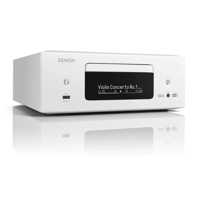 Denon RCDN-12 DAB Amplituner stereo z CD, Kolor: Biały