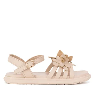 Sandały DeeZee CS6266-01 Beżowy - Buty dla dziewczynek - miniaturka - grafika 1