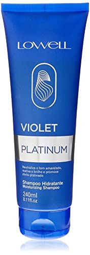 Nawilżający szampon z pigmentami aux fioletowy effet platyna Lowell 240 ml