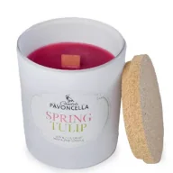 Świece - Świeczka sojowa Spring Tulip biała 135g - miniaturka - grafika 1