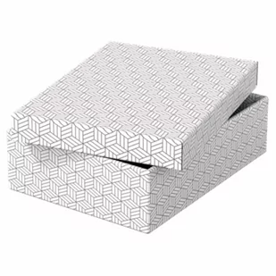 Pudełko ozdobne tektura z recyklingu ESSELTE 265x100x360mm białe 3szt. /628284/ ES1576-10 - Pudła i pojemniki do przechowywania - miniaturka - grafika 1