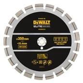 Tarcze do pił - DeWalt DT20467-QZ segmentowa tarcza diamentowa do cięcia betonu i asfaltu 350x25,4 mm Elite - miniaturka - grafika 1