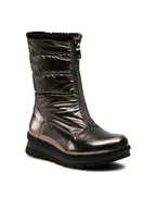 Buty dla dziewczynek - Nelli Blu Śniegowce CS5595-01 Srebrny - miniaturka - grafika 1