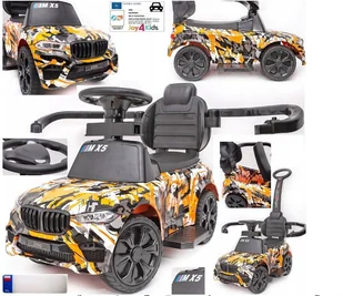 Jeździk Pchacz Sportowy Mx5 Lakier Camo Pomarańczowy - Chodziki - miniaturka - grafika 1