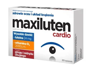 Maxiluten Cardio, Zdrowe Oczy I Układ Krążenia, 30 Tab. - Witaminy i minerały - miniaturka - grafika 1