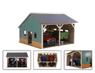 Tory, garaże, parkingi - Van Manen Veenendaal B.V. Kids Globe Drewniana wiata dla ciągników, skala 1:16, 610338 610338 - miniaturka - grafika 1