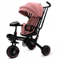 Rowerki trójkołowe - Rower trójkołowy Baby Mix Peony Różowy - miniaturka - grafika 1