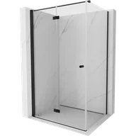 Kabiny prysznicowe - Mexen Mist-F kabina prysznicowa składana lewa 75 x 85 cm, transparent, czarna - 8A6T-075-085-70-00-L - miniaturka - grafika 1