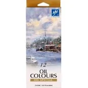 Zabawki kreatywne - Titanum Farby Olejne 12 Kolorów JBTUMF0UC037490 - miniaturka - grafika 1