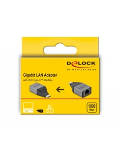 DeLOCK USB-C> Giga LAN 10/100/1000 Mbps - 64118 - Części i akcesoria do laptopów - miniaturka - grafika 1