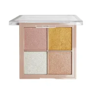 Pozostałe akcesoria do makijażu - Makeup Revolution Ultimate Lights Paletka Rozświetlaczy (4) 1op. - miniaturka - grafika 1