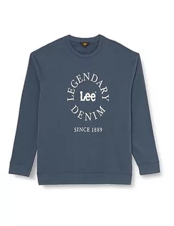 Bluzy męskie - Lee Legendary SWS bluza męska, niebieski, M - grafika 1