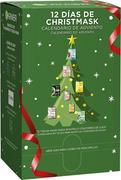 Zestawy kosmetyków damskich - Zestaw tkankowych masek do twarzy Garnier Advent Calendar 12 Days Christmask 12 szt (8445098295341) - miniaturka - grafika 1