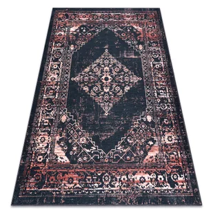 Dywan ANTIKA 120 tek, nowoczesny ornament, do prania - / terakota czarny 160x220 cm - Dywany - miniaturka - grafika 1