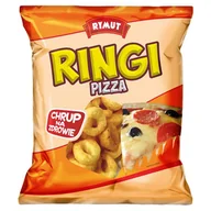 Chipsy - Rymut Ringi kukurydziane o smaku pizzy 20g - miniaturka - grafika 1