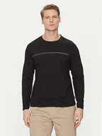 Bluzy męskie - Jack&Jones Longsleeve Fusion 12273134 Czarny Regular Fit - miniaturka - grafika 1