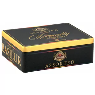 BASILUR Assorted- Mieszanka herbat czarnych i zielonych w saszetkach, w ozdobnej puszce x1 - Herbata - miniaturka - grafika 1