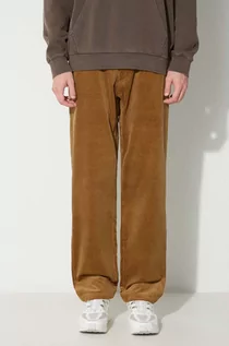 Spodnie męskie - Gramicci spodnie sztruksowe Corduroy Gramicci Pant kolor brązowy proste G2FM.P003 - grafika 1