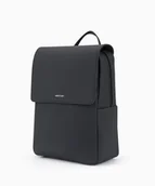 Plecaki - PUCCINI Plecak damski z miękkiej skóry ekologicznej czarny - miniaturka - grafika 1