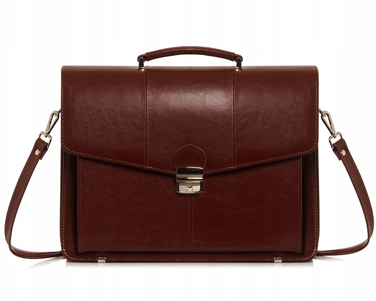 Skórzana Aktówka Teczka Na Dokumenty Solome Bodo Koniak