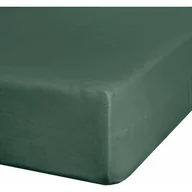 Prześcieradła - Prześcieradło EUROFIRANY Classic Jersey 90 X 200 cm Ciemnozielony - miniaturka - grafika 1