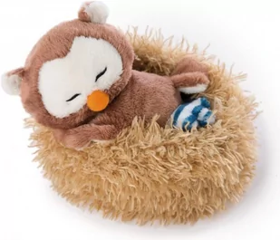 NICI Sowa Oscar 12 cm sleeping in nest - Maskotki i pluszaki - miniaturka - grafika 1