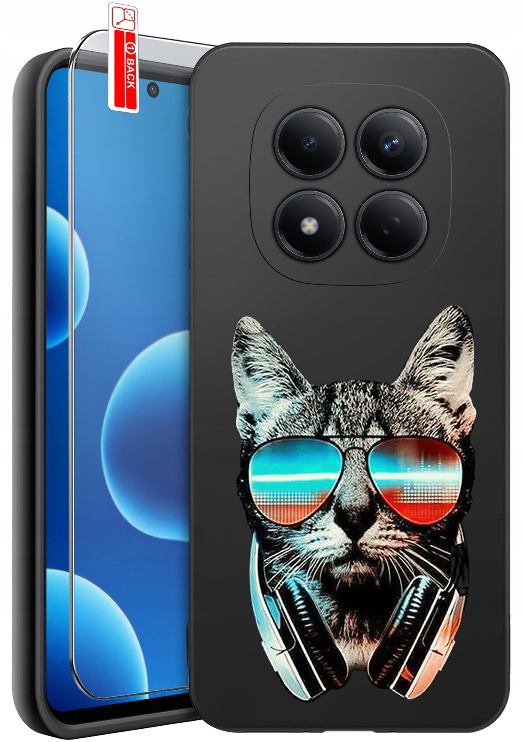 krainaGSM ETUI do Xiaomi Redmi Note 15 Pro 4G WZORY SILIKONOWE MATT CASE + SZKŁO